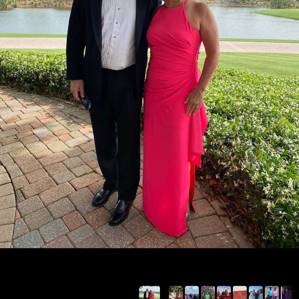 Badgley Mischka Pink Maxi Dress